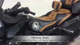 Ultimate Seats - Spyder RT with Ultimate Cognac Croc Inlays