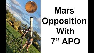 Mars Opposition with Meade 178ED 7" APO refractor telescope