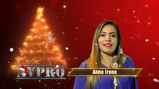 Alma Irene presentando Video Navideño AVPRO 2022