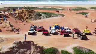 Falésias da praia do Gunga Roteiro al