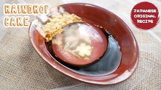 Resep RAINDROP CAKE (MIZU SHINGEN MOCHI), Sweets Jepang Cantik Banget.