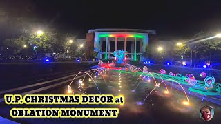 U.P. CHRISTMAS DECOR at OBLATION STATUE 2023 #Isagani Avelino vlog