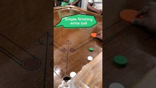 Simple finishing white ball | #shorts #short #carrom #carromboard #carromking #ytviral #yt #ytshort