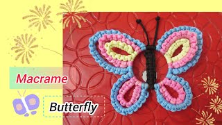 Macrame Butterfly 🦋🦋 // Macrame Wall Hanging Diy _new design