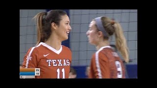 Texas vs Kansas Volleyball 2017 (Oct 12)