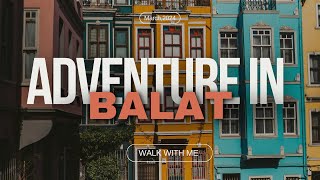 The most Beautiful and colourful Houses in Balat, Istanbul"walking tour 4K