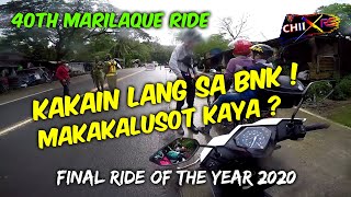 40TH MARILAQUE RIDE | GOING TO BNK FOR BUDBOD MEAL | FINAL RIDE OF THE YEAR 2020 | YAMAHA MIO I125S