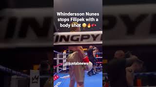 Whindersson Nunes stops Filipek with a body shot 😳🔥🥊 #youtubeboxing