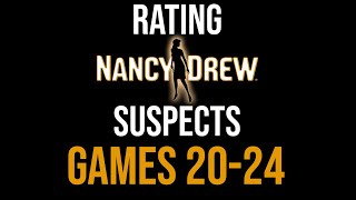 Rating Nancy Drew Game Series Suspects (Games 20-24)