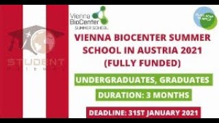 Vienna Biocenter Summer School 2022 Austria | Fully Funded