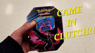 Galarian Moltres Tin Came in CLUTCH!! New Pokemon Tin Opening!