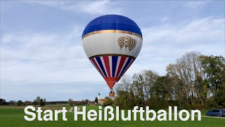 Start eines Heißluftballons bei Arget (in 4K)