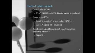 Earned value in Arabic