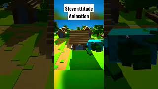 Minecraft Steve attitude 😎💪🔥 #trendingshorts #minecraft