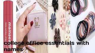 college Office Essentials with names||Arpita stylish world video