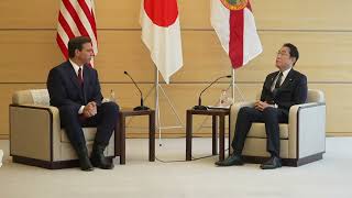 Governor Of Florida Ron DeSantis' meeting with Japanese Prime Minister Fumio Kishida. #desantis