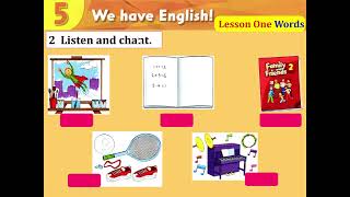 Level 2 - Unit 5 - Part A (Vocabulary) - We have English!