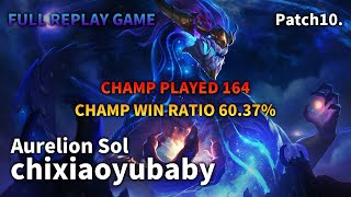 MID Aurelion Sol VS Irelia Replay S10 / 미드 아우렐리온 솔 VS 이렐리아 관전 시즌10 - 16/5/4 Patch 10.2. KR