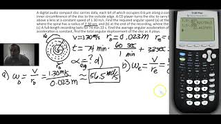 Rotational Kinematics Sample Problem