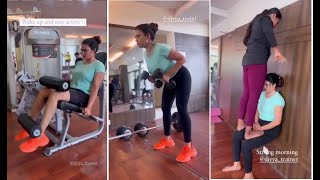 POPULAR ANCHOR & VIJAY TV SERIAL ACTRESS FARINA's LATEST HOT WORK OUT