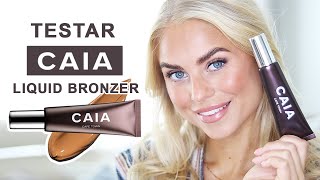 TESTAR CAIA LIQUID BRONZER | Full Makeup look