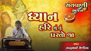 ધ્યાન હરિનું તું ધરતો જા | Dharto Ja Jiv Tu Dharto Ja | Gujarati Bhajan