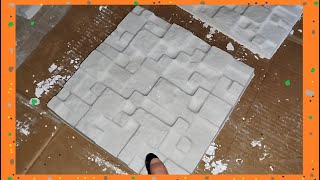 VEJA COMO FAZER PEDRAS DE GESSO PARA PAREDE