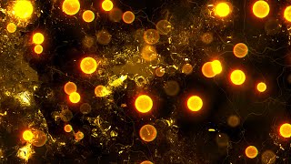 Golden Particles and Textures Animation Background video | Footage | Screensaver