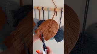 macrame stylish wall hanging design #viral #diy #short #trending #ytshorts #unboxing