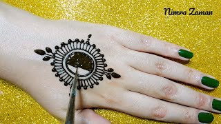 Back hand beautiful mehndi design | simple and easy goltikki mehndi design | mehandi ka design