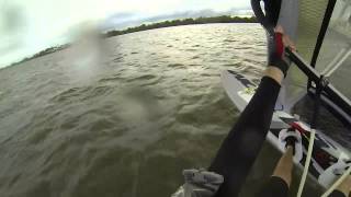 Windsurfing 8/4/14 Victoria Point Neilpryde EVO5 6.4m JP Slalom VIII 96L