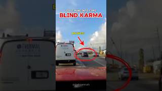 Idiot driver gets instant karma