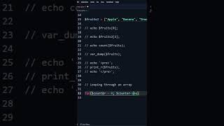 Iterating through an Array in PHP - MasteringCode reels #shorts