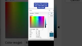 How to make a customized color palette in PowerPoint🎨 #powerpoint #powerpointdesign #tutorialw