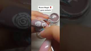 Rose nail art