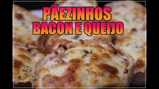 MINI PAEZINHOS RECHEADOS DE BACON E QUEIJO I Bruna Rodrigues