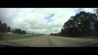 Sony Action Cam Time Lapse - Southeast Texas to Baton Rouge