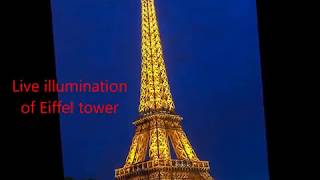 Eiffel tower illuminated (sparkle) at night | Paris | France | Travel Diary