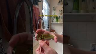 Cleaning my glass travel pipe with Session Goods. #howtoclean #howto #glasscleaning #satisfuing