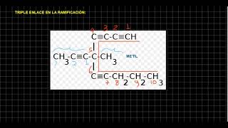 TRIPLE ENLACE EN LA RAMIFICACIÓN DE UN ALQUINO