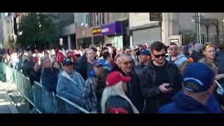 New York City up-close - part of the crowd that showed up for Trump rally at MSG, October 27, 2024