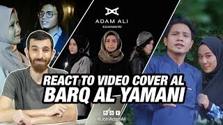 ADAM ALI REACT TO COVER SONG AL BARQ AL YAMANI