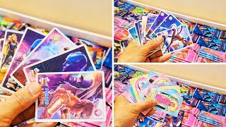 Unboxing and Review of Barbie, spider man, avengers trading playing cards