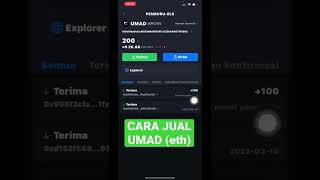 CARA JUAL UMAD TOKEN jaringan ETH