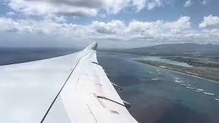 Taking off from Honolulu Hawaii