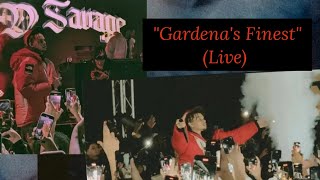 D Savage performs "Gardena's Finest" (Live) in Garden Grove, CA