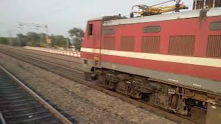 Pune Howrah Azad hind Express skipping Dhadhapara at 110 kmph & overtaking korba memu.#wap4