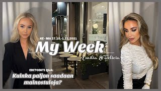 MY WEEK JA EDITOINTI Q&A: Kuinka paljon tienataan Youtubella? || Emilia & Felicia