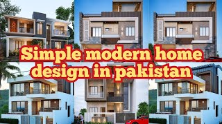 Simple modern home design in pakistan