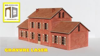 Machine laser pour le modélisme. Création de #maquette de #trainminiature . #Découpe #laser